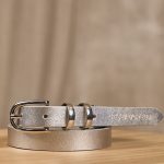 ceinture argentée femme
