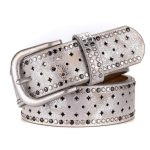 ceinture argentée femme