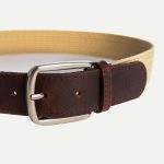 ceinture homme beige