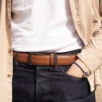 ceinture homme cognac